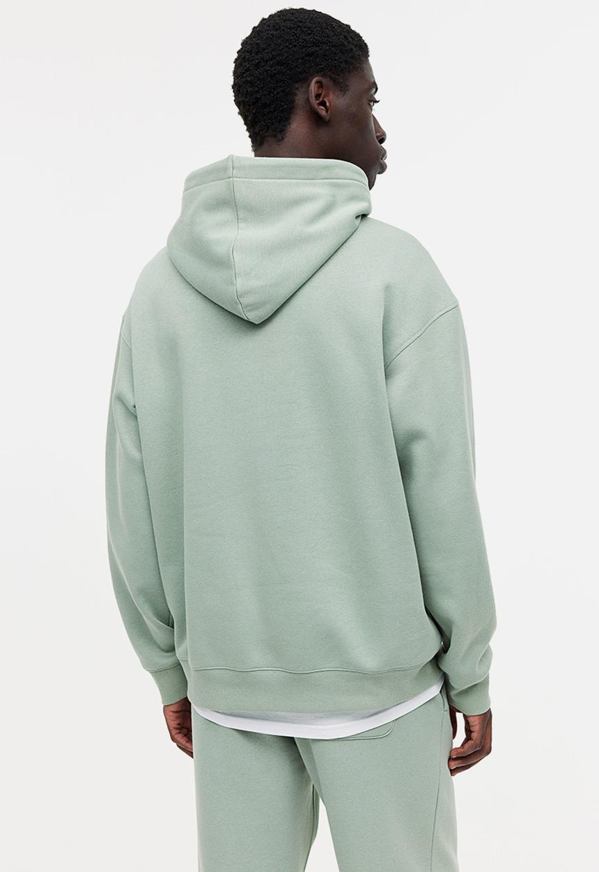 H&M - Loose fit hoodie - light khaki green