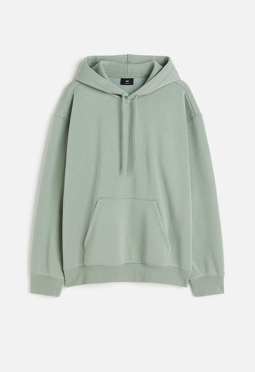 H&M - Loose fit hoodie - light khaki green