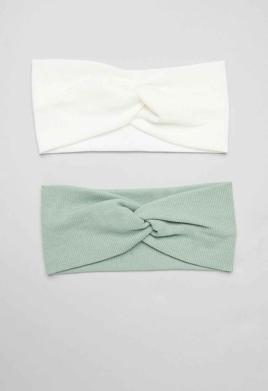 Superbalist - Stormi headband set - cream & green