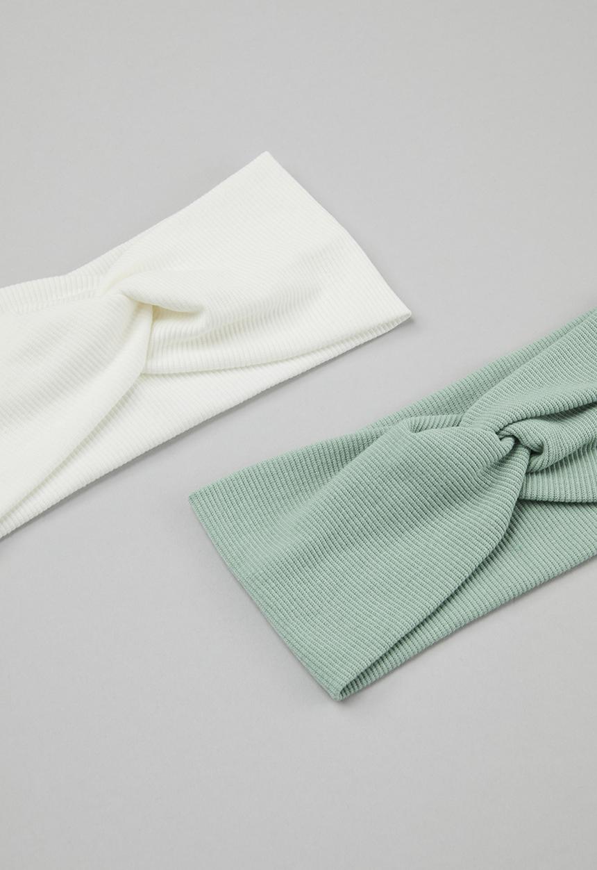 Superbalist - Stormi headband set - cream & green
