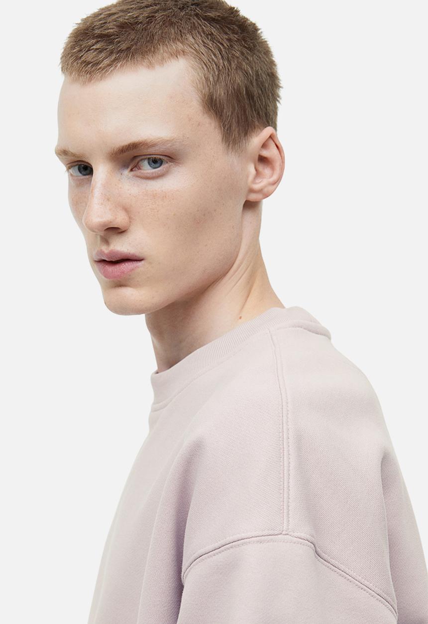 H&M - Oversized fit cotton sweatshirt - dusty pink