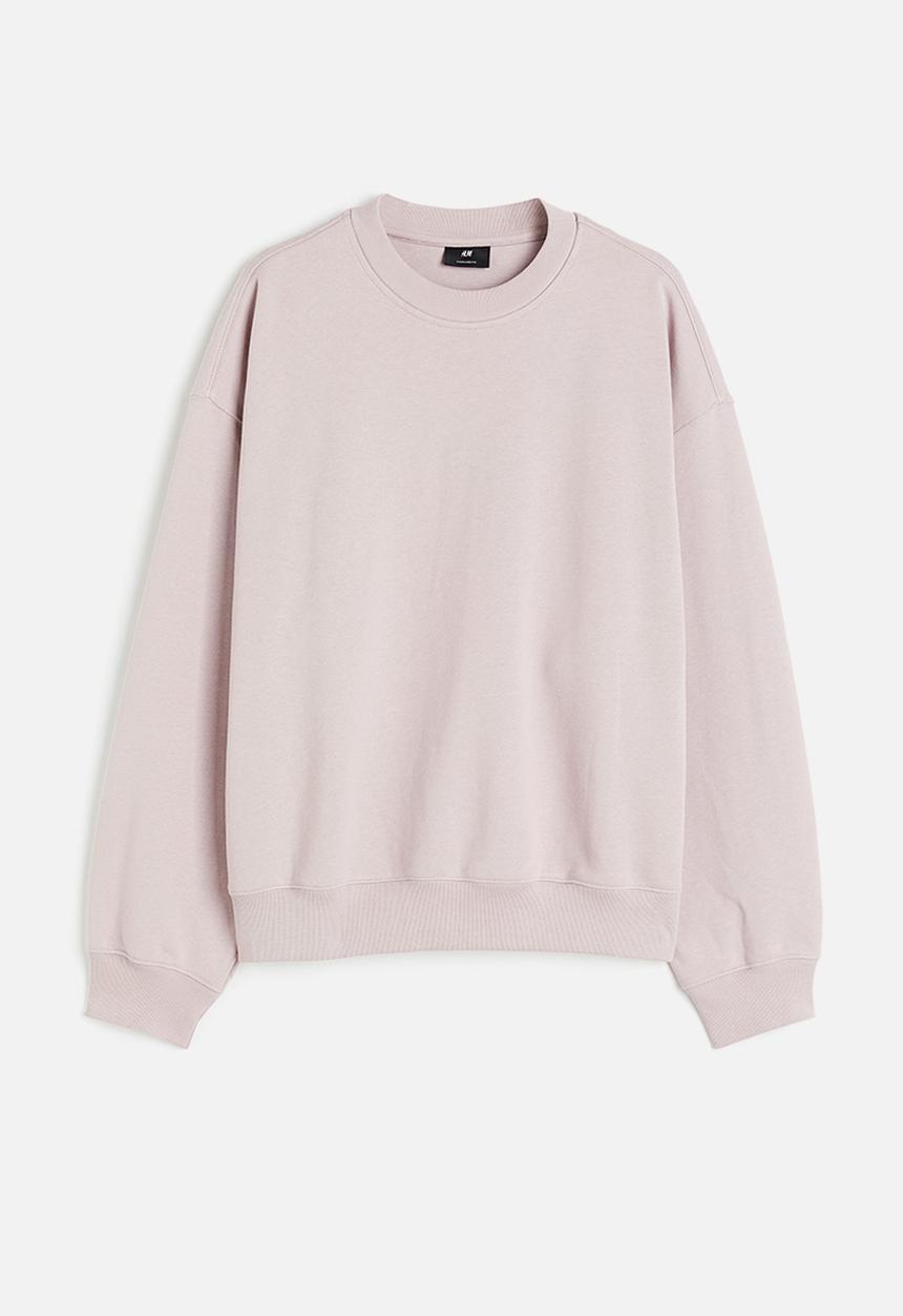 H&M - Oversized fit cotton sweatshirt - dusty pink