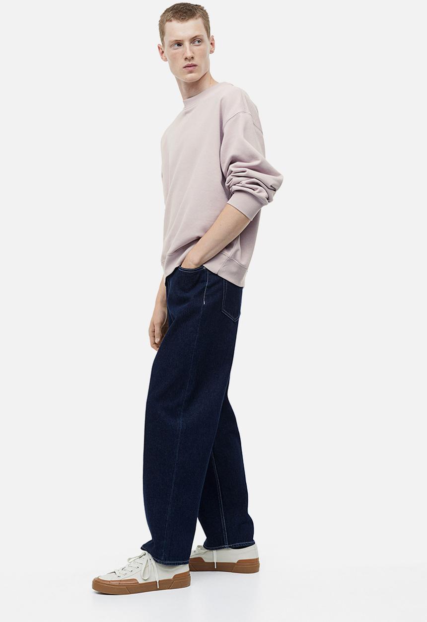 H&M - Oversized fit cotton sweatshirt - dusty pink