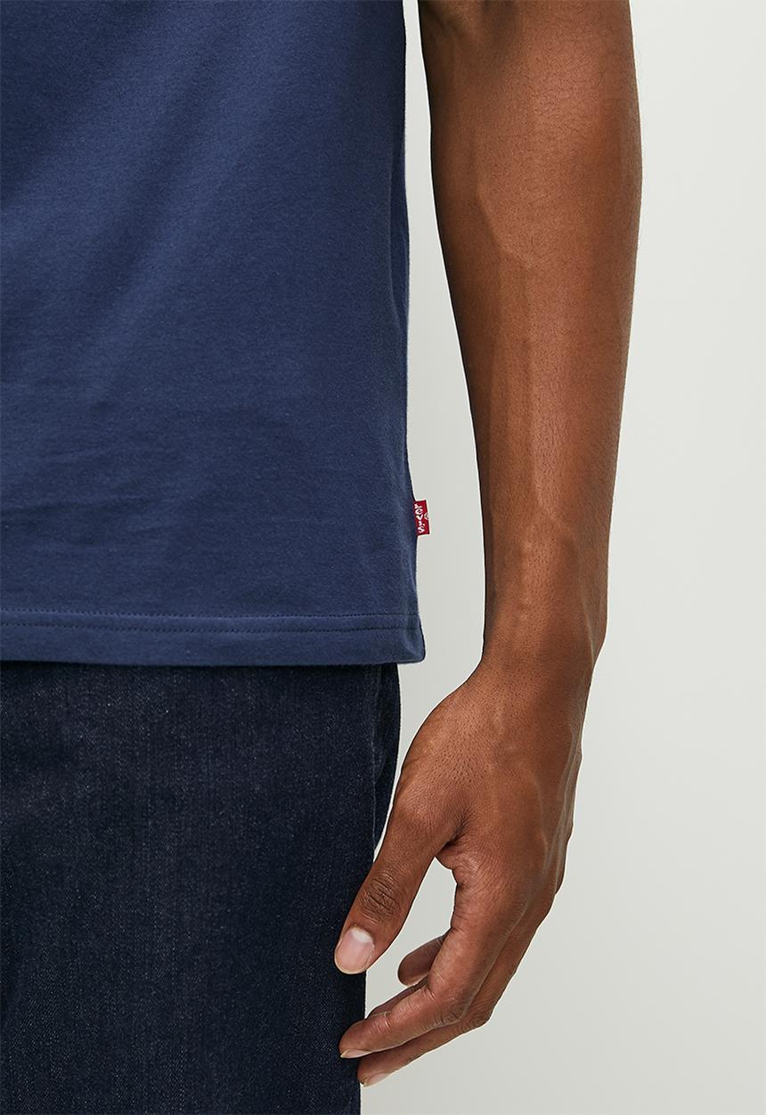 Levi’s® - Short sleeve relaxed fit tee - drop shadow headline logo naval academy