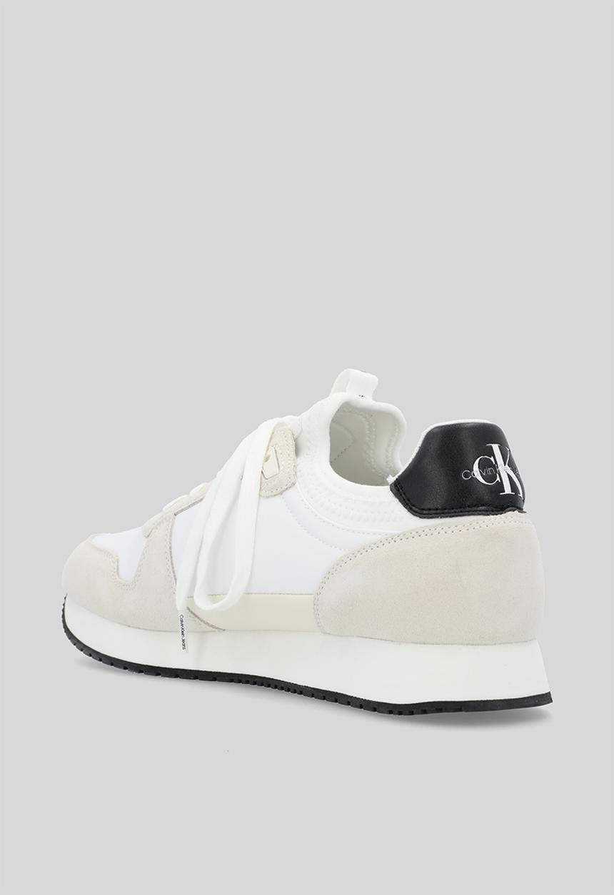Calvin Klein - Retro runner sock laceup ny-lth - Bright White/Black
