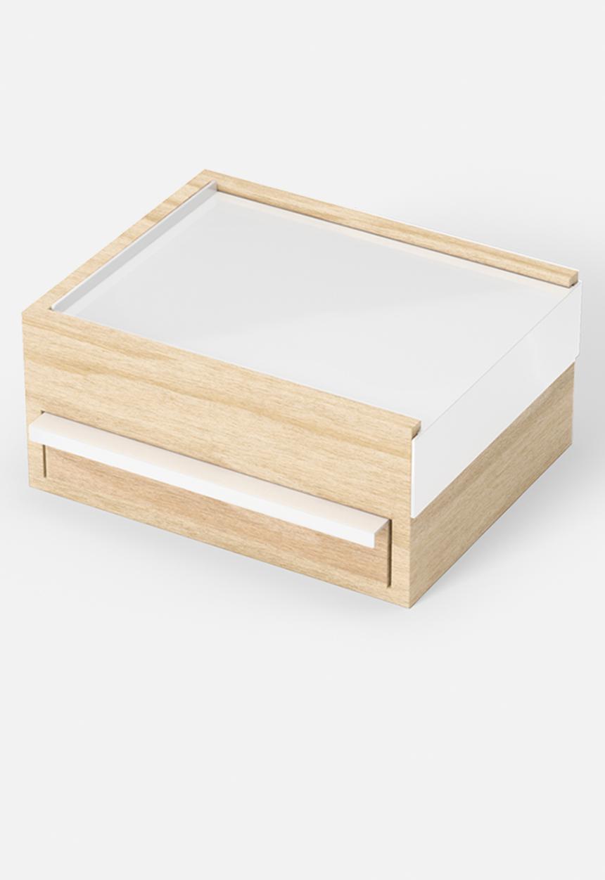 Umbra - Stowit jewellery box - white & natural