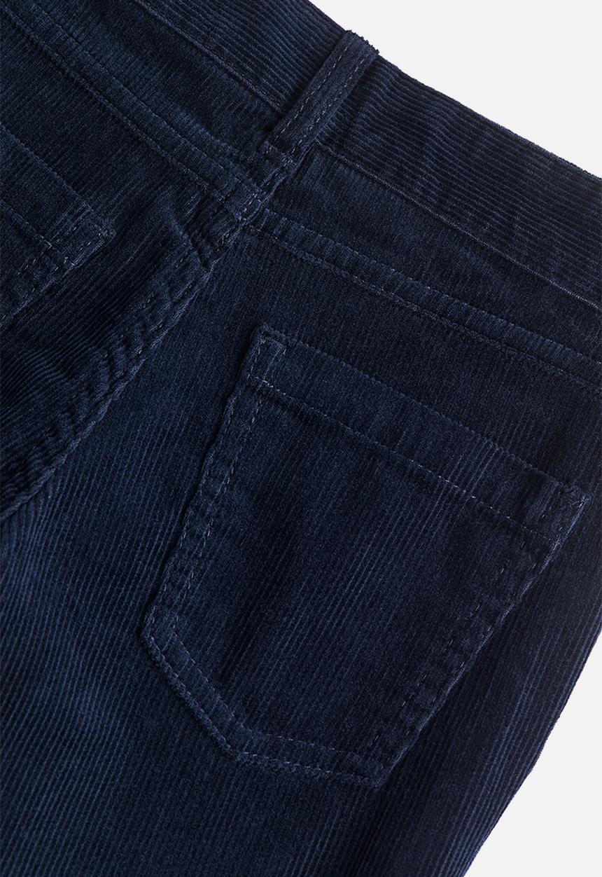 H&M - Slim fit corduroy trousers - navy blue