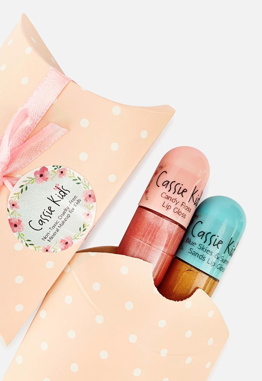 Cassie Kids - Lipgloss pods - pink & gold 