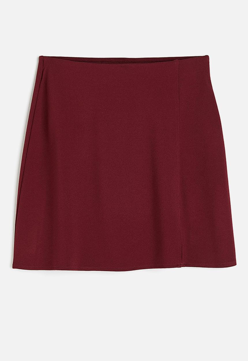 H&M - Jersey mini skirt - dark red