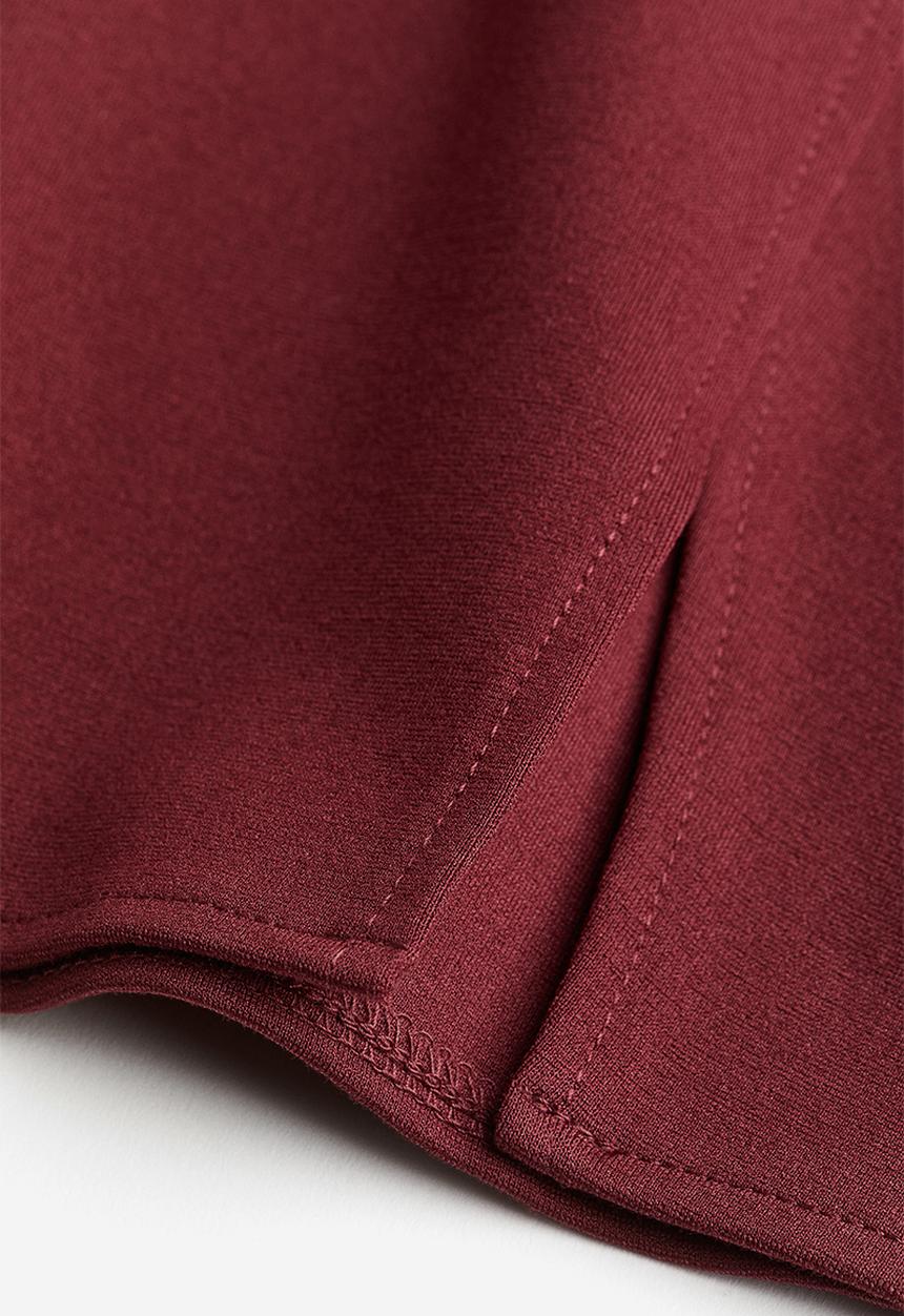 H&M - Jersey mini skirt - dark red