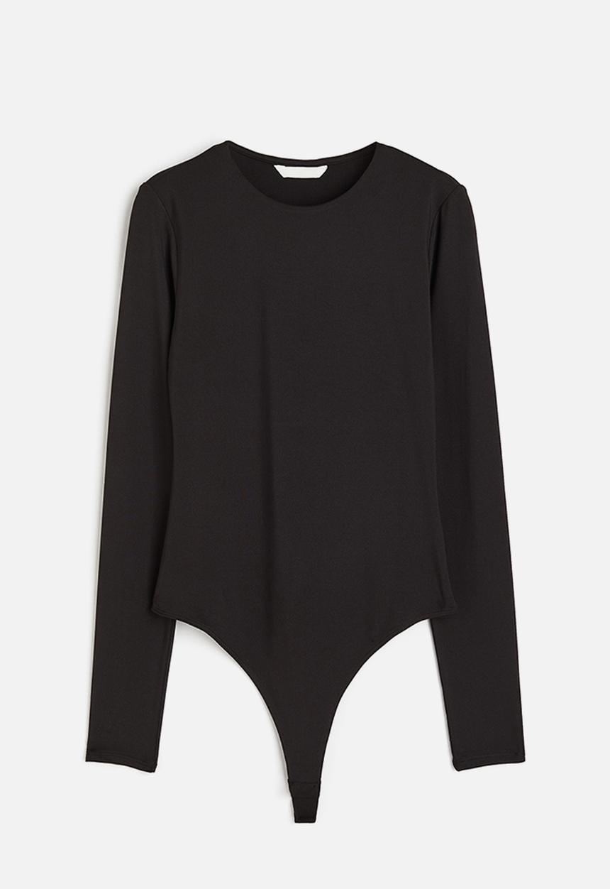 H&M - Jersey thong body - black