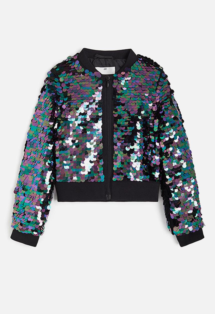 H&M - Sequined jacket - black & sequins