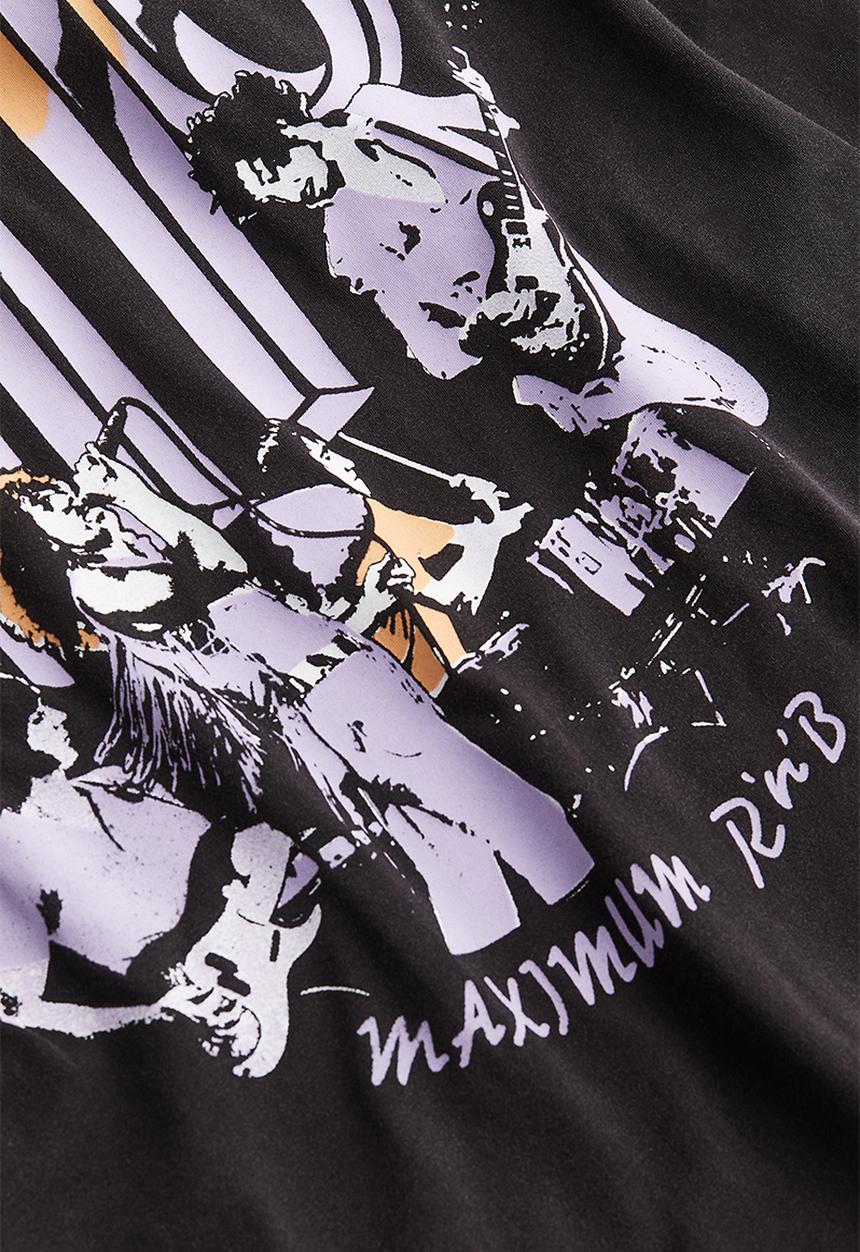 H&M - Oversized printed t-shirt - black/the who