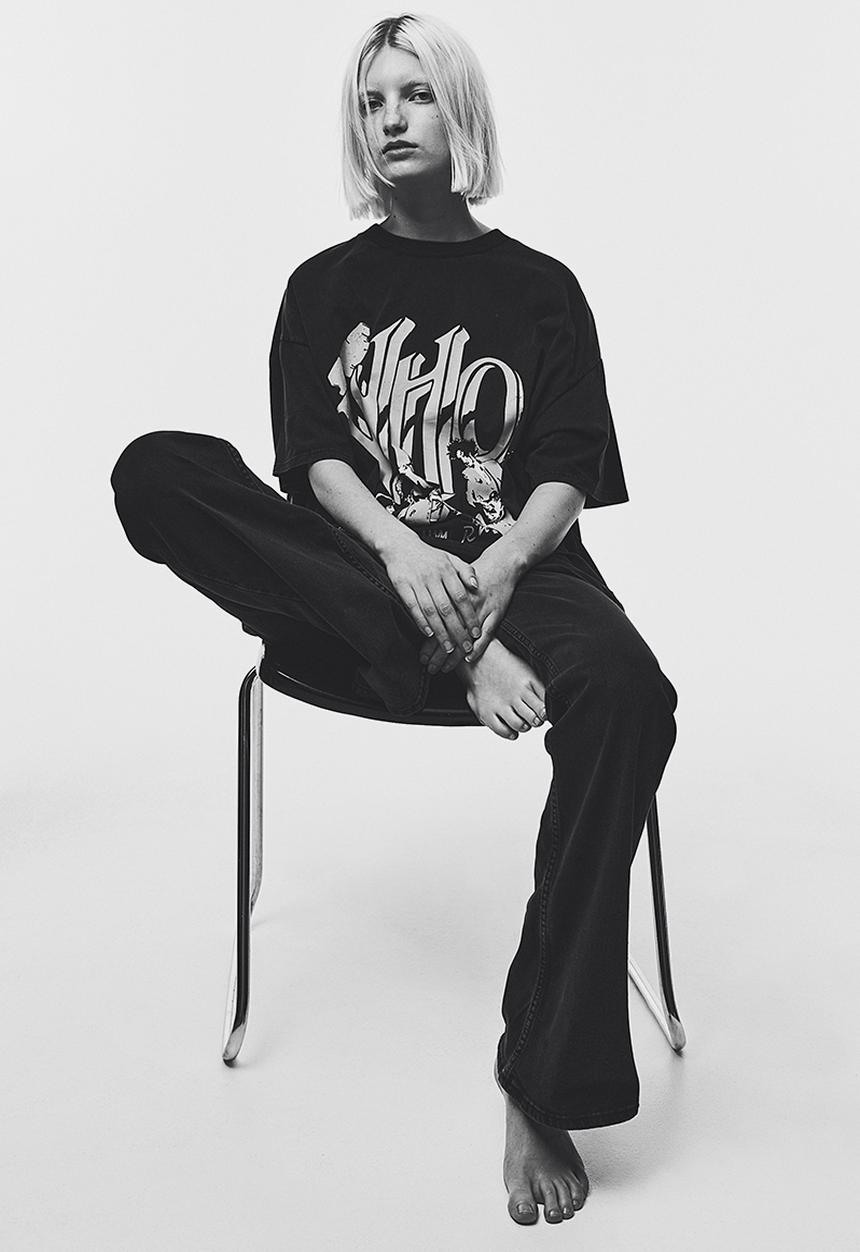 H&M - Oversized printed t-shirt - black/the who