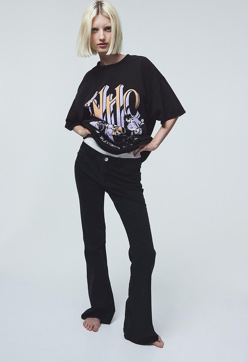 H&M - Oversized printed t-shirt - black/the who
