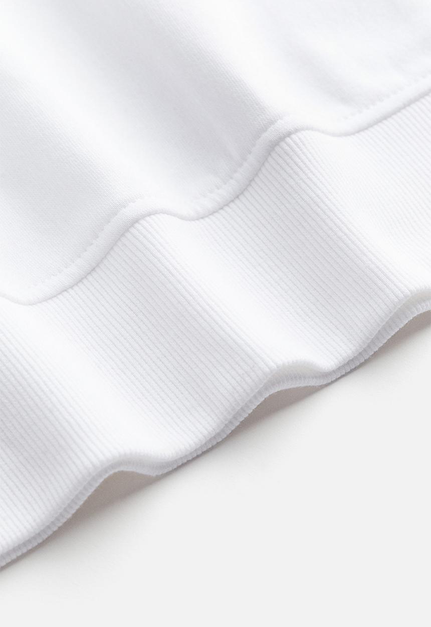 H&M - Oversized motif-detail sweatshirt - white/oregon