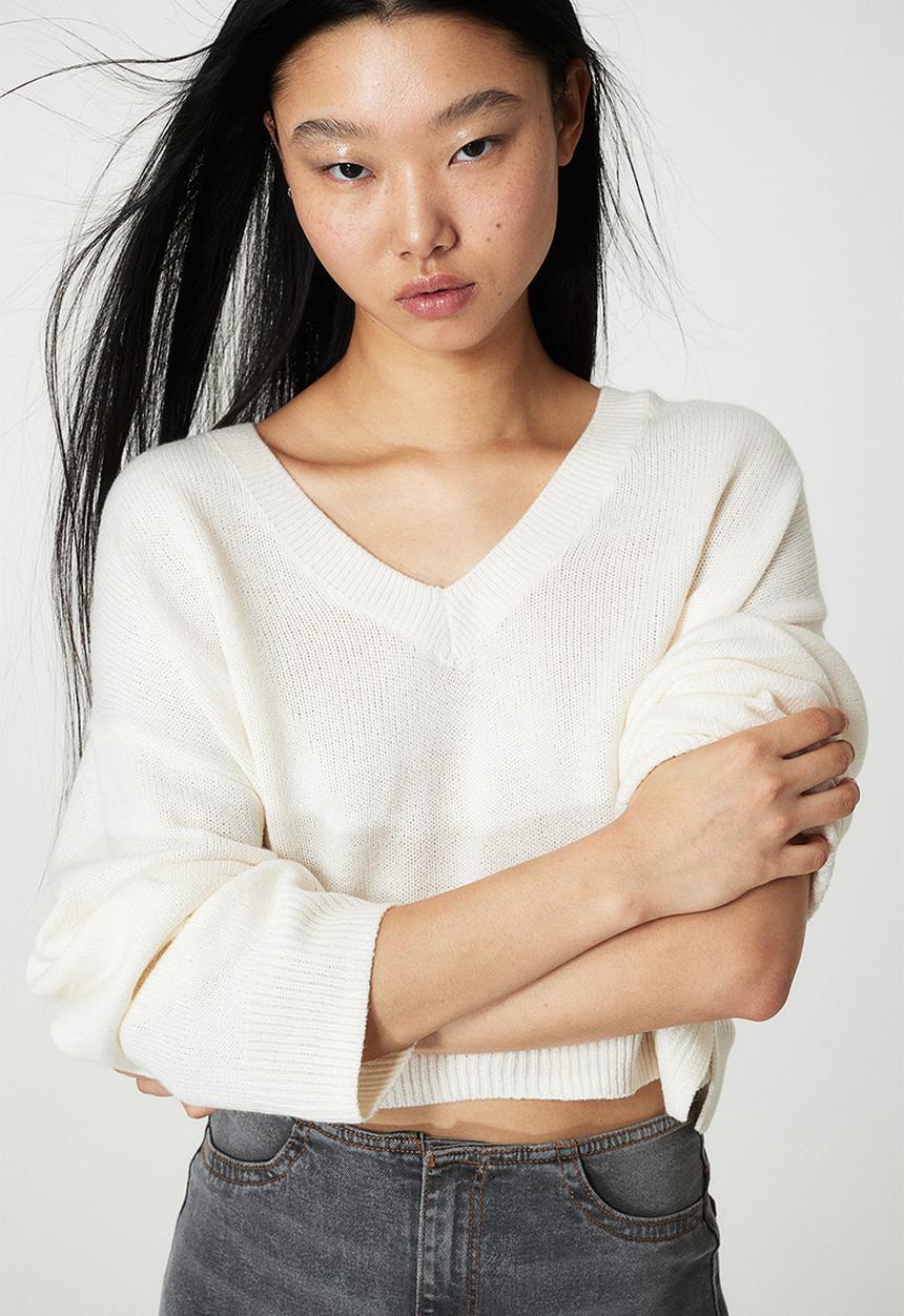H&M - V-neck jumper - cream