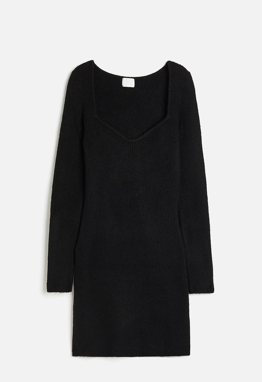 H&M - Rib-knit dress - black