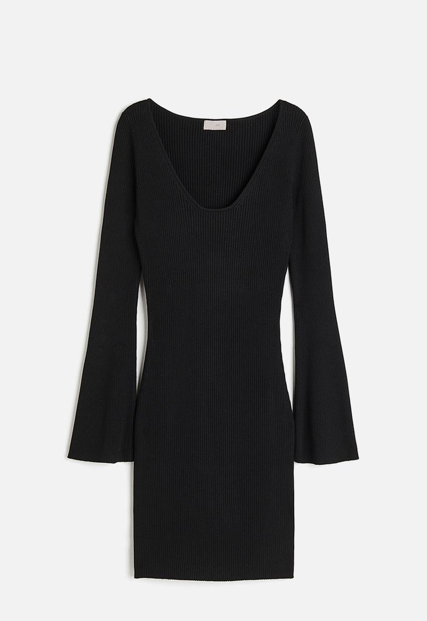 H&M - Rib-knit dress - black