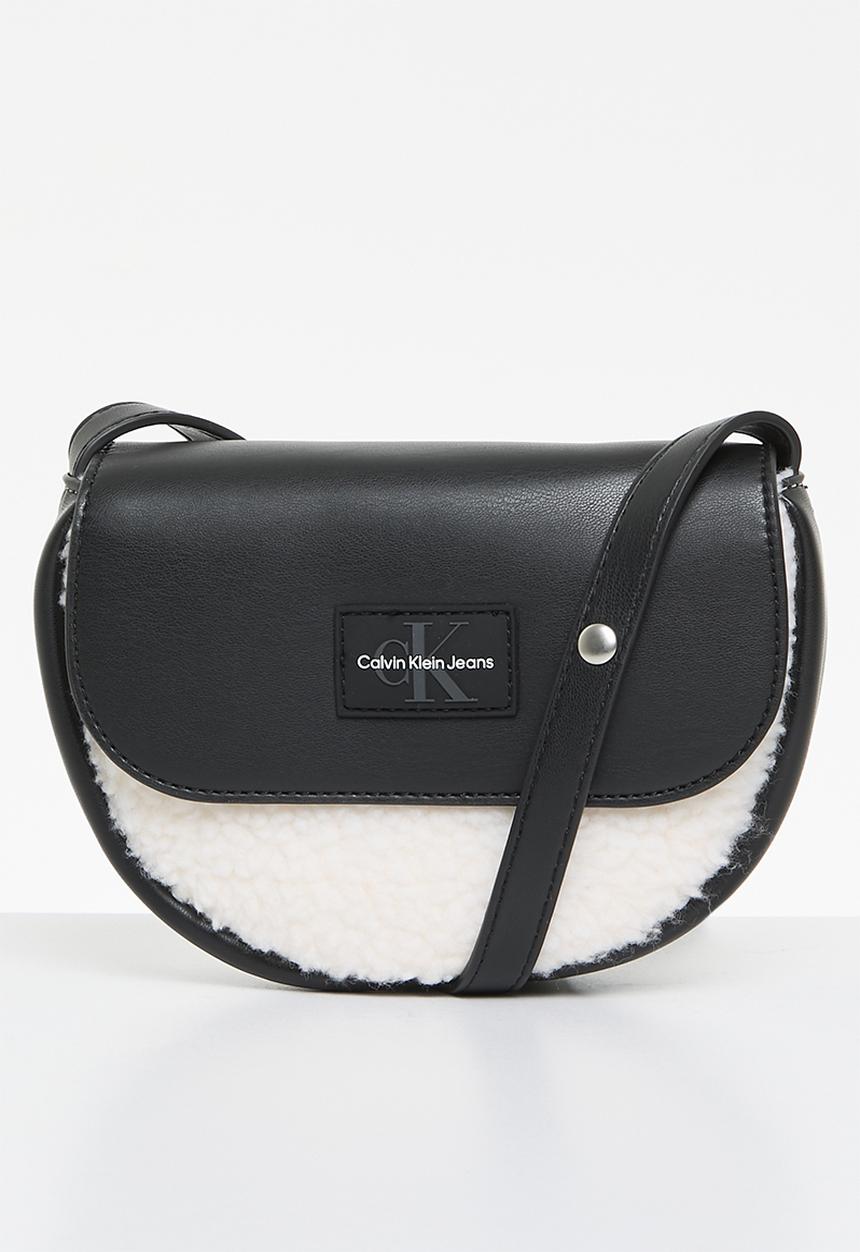 Calvin Klein - Sherpa saddle bag - black