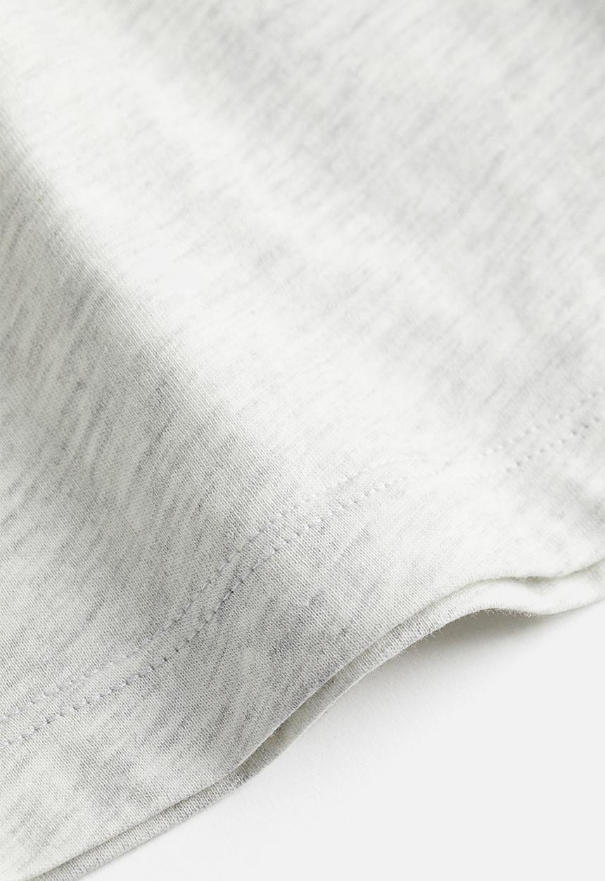 H&M - Cotton t-shirt - light grey marl