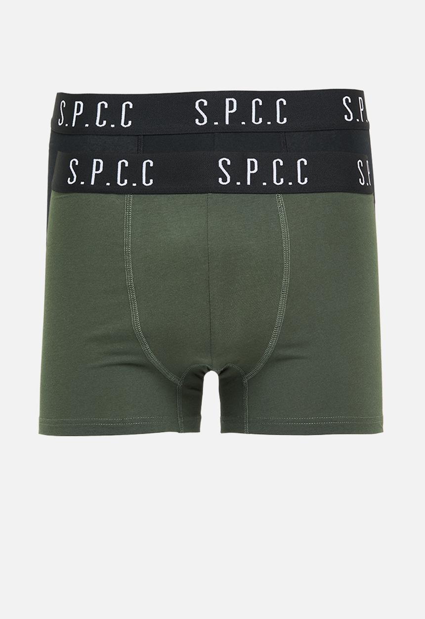 S.P.C.C - Emperador Signature Boxer Brief Underwear - Black/Dark Moss