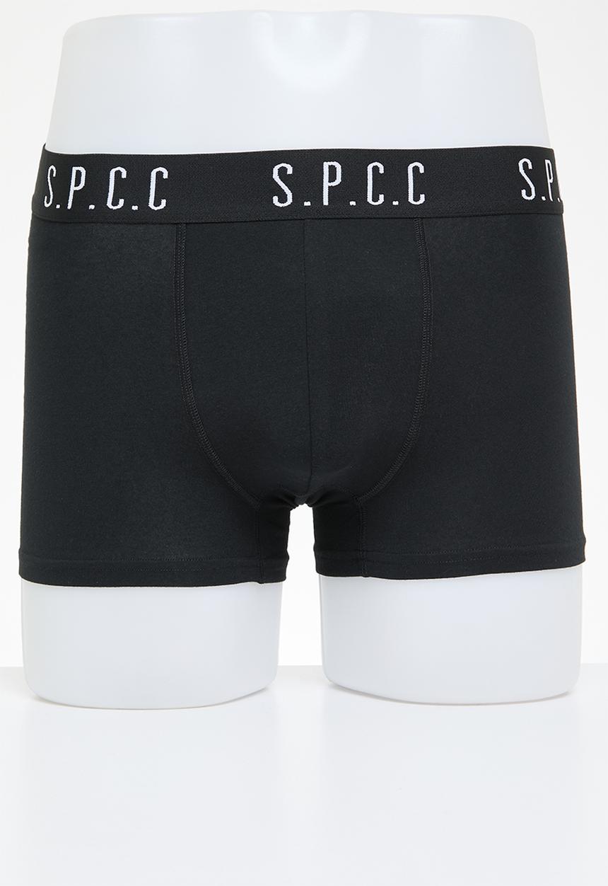 S.P.C.C - Emperador Signature Boxer Brief Underwear - Black/Dark Moss