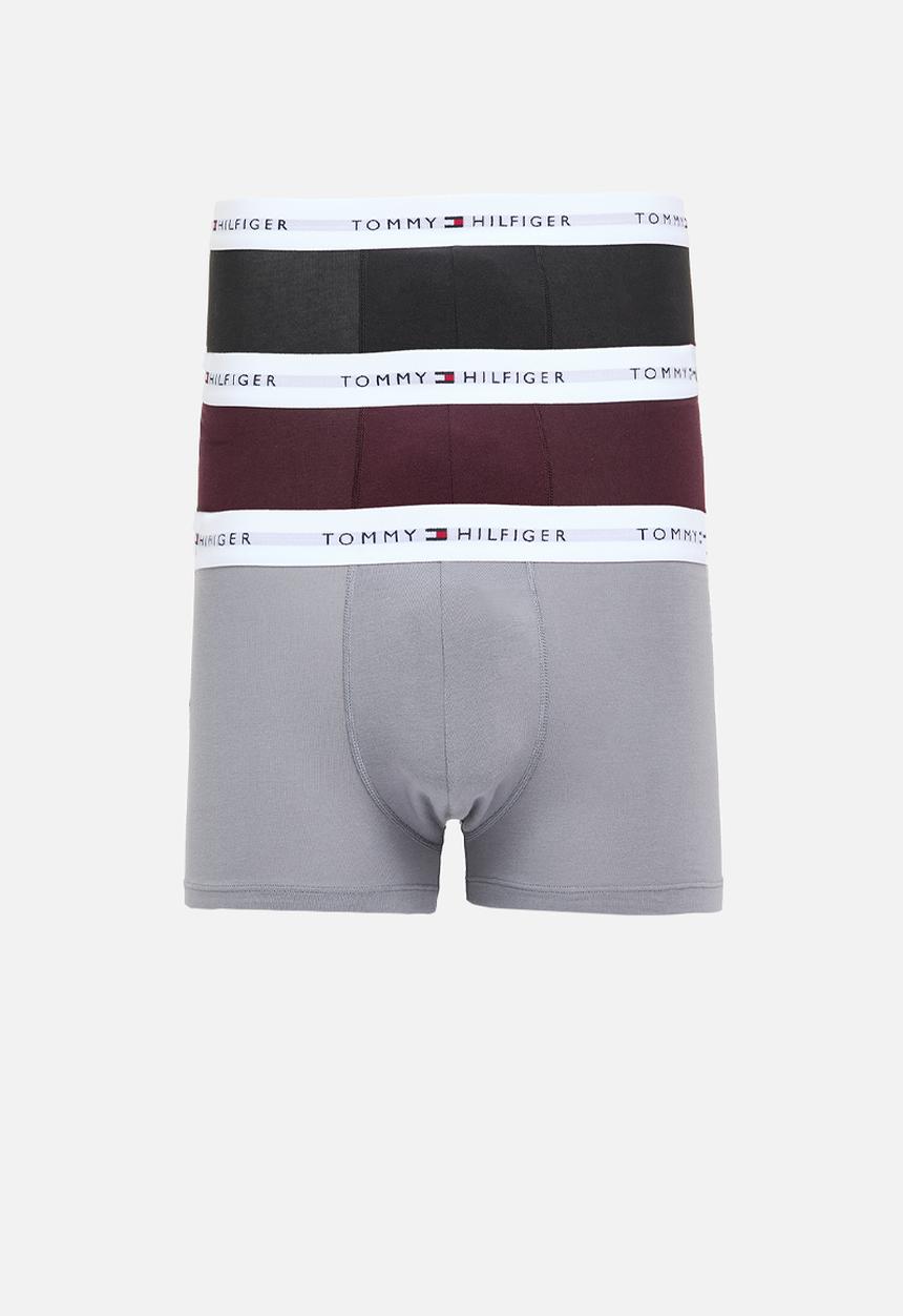 Tommy Hilfiger - 3 Pack Trunk - Fossil Grey/D Burgundy/Black