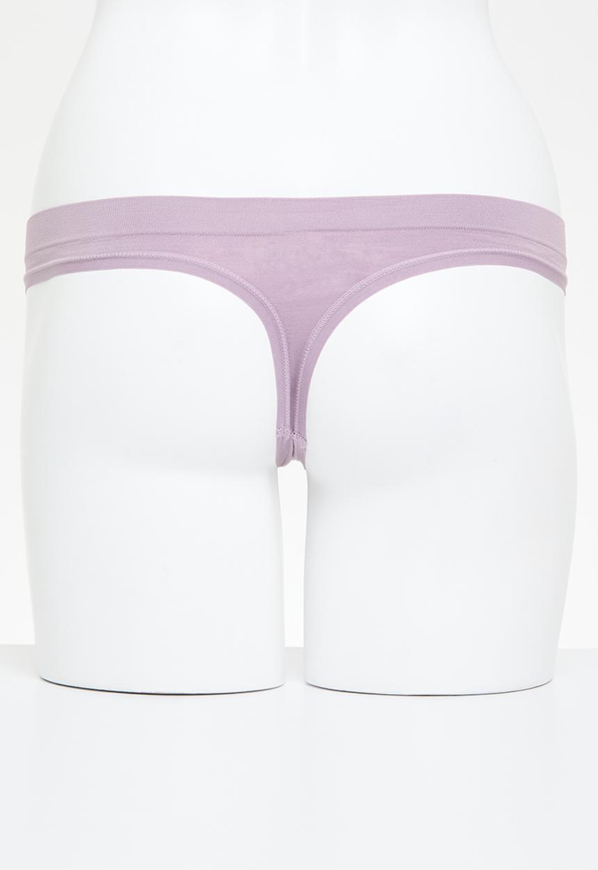 KANGOL - 3 pack seamless thongs - lavender haze/silver/chai mocca