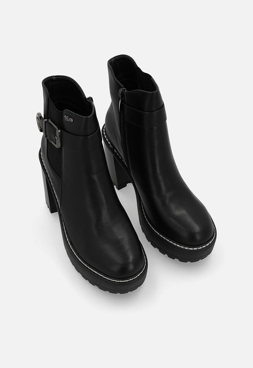 Plum - Jemila ankle boot - black