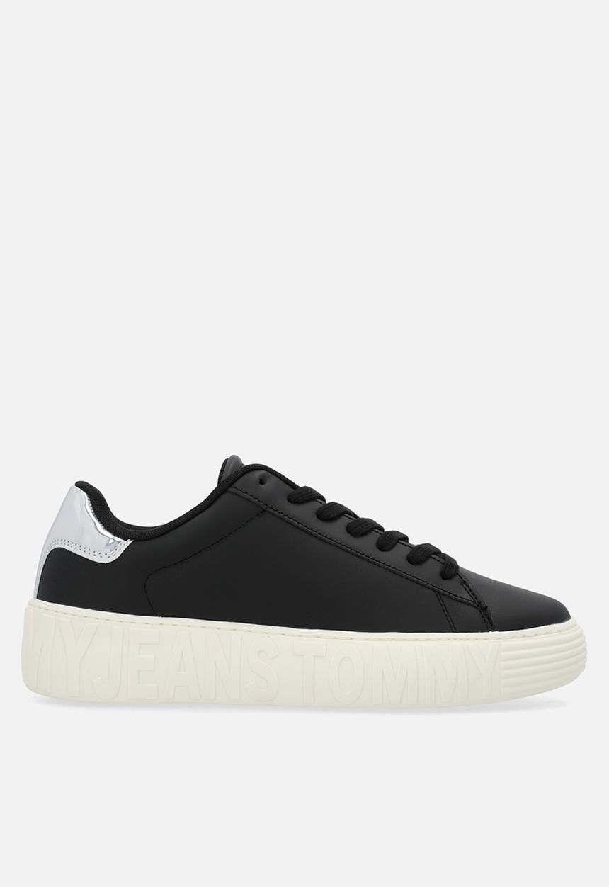Tommy Hilfiger - Tjw cupsole leather low cut - black/silver