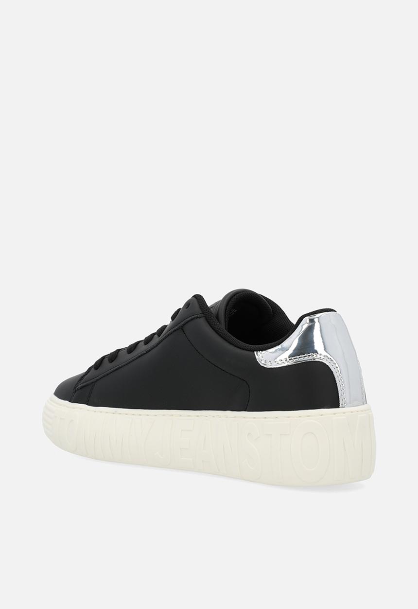 Tommy Hilfiger - Tjw cupsole leather low cut - black/silver