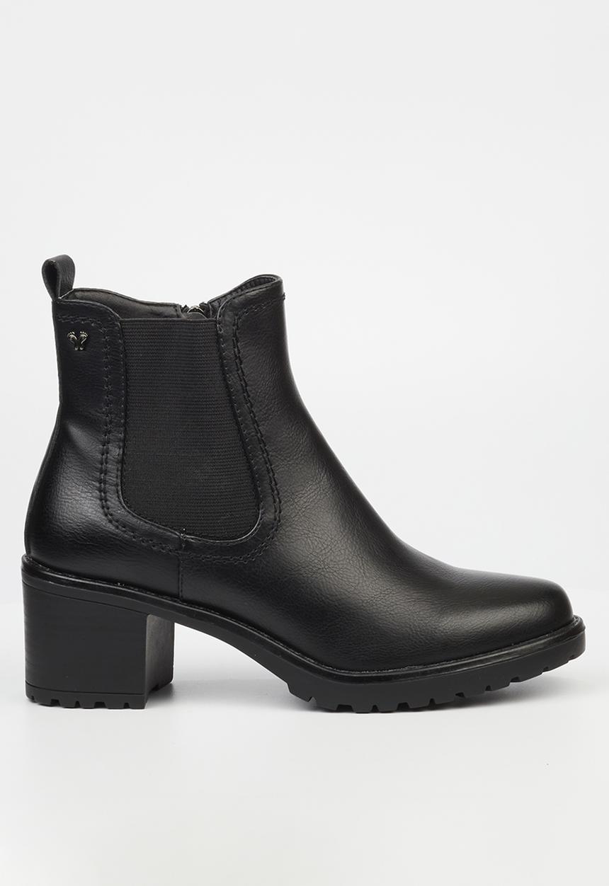 Butterfly Feet - Noxer 1 block heel chelsea boot - black