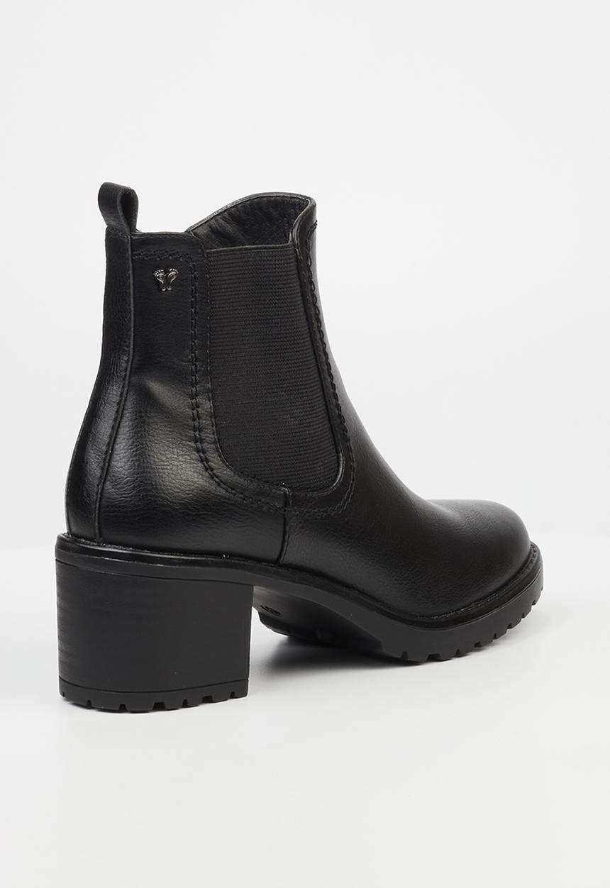 Butterfly Feet - Noxer 1 block heel chelsea boot - black