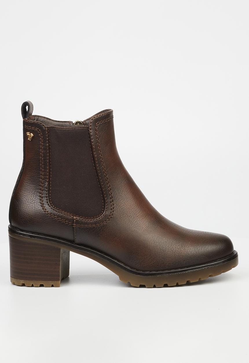 Butterfly Feet - Noxer 1 block heel chelsea boot - chocolate