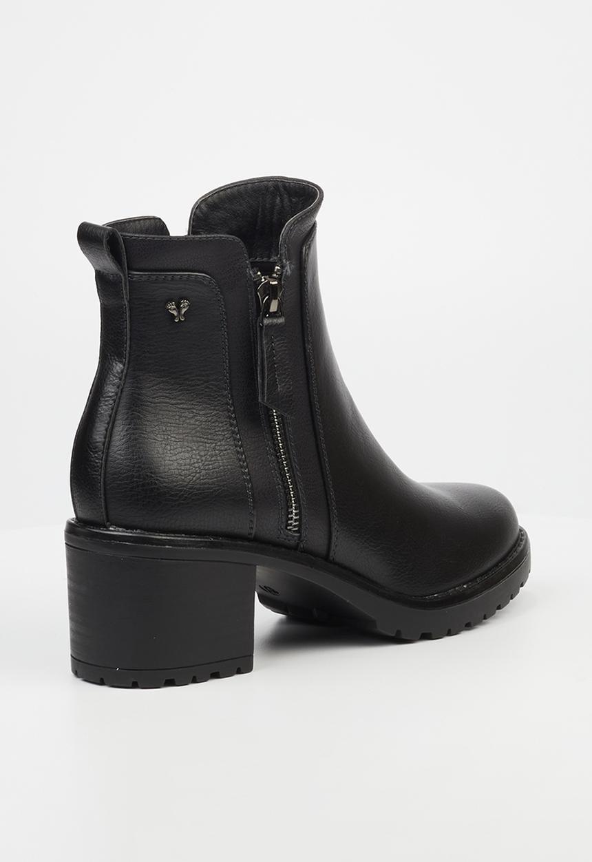 Butterfly Feet - Noxer 2 block heel boot - black