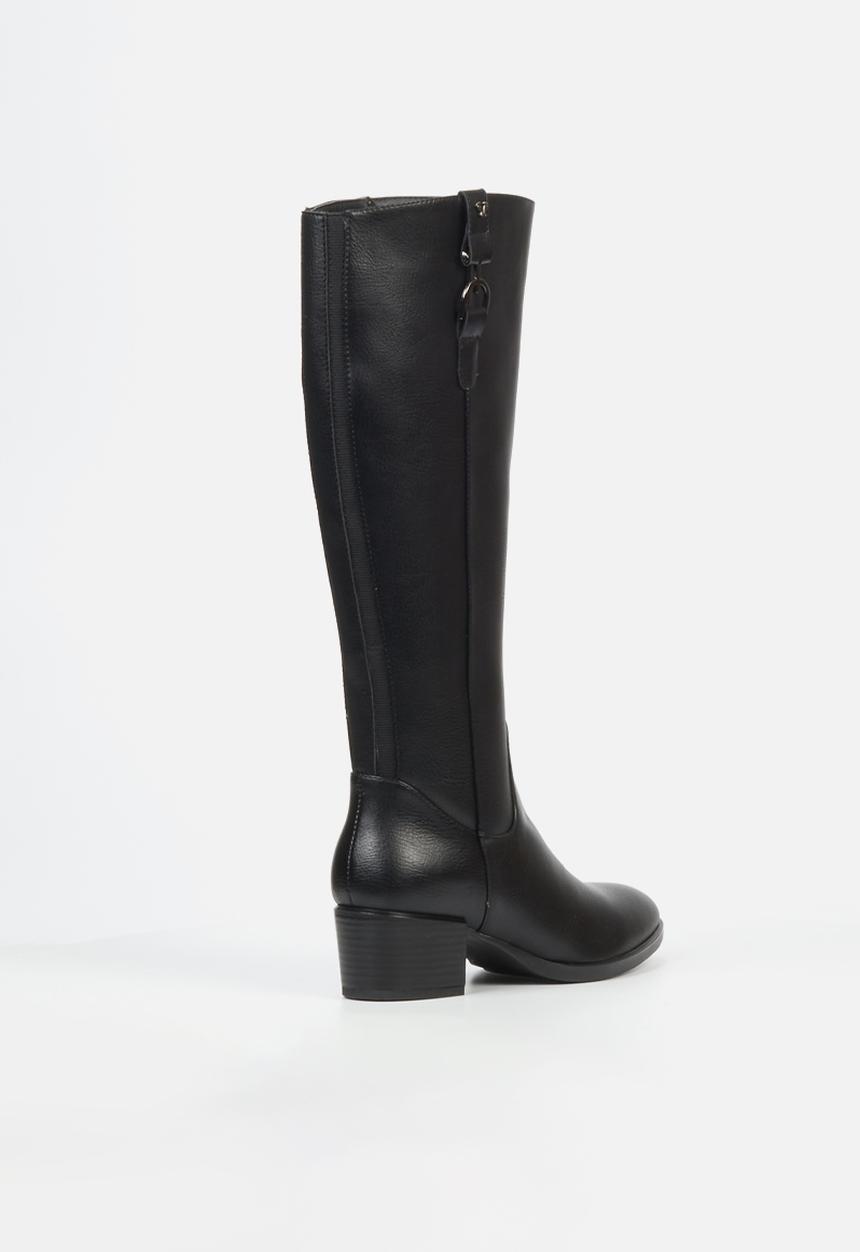 Butterfly Feet - Tacoma 1 block heel boot - black