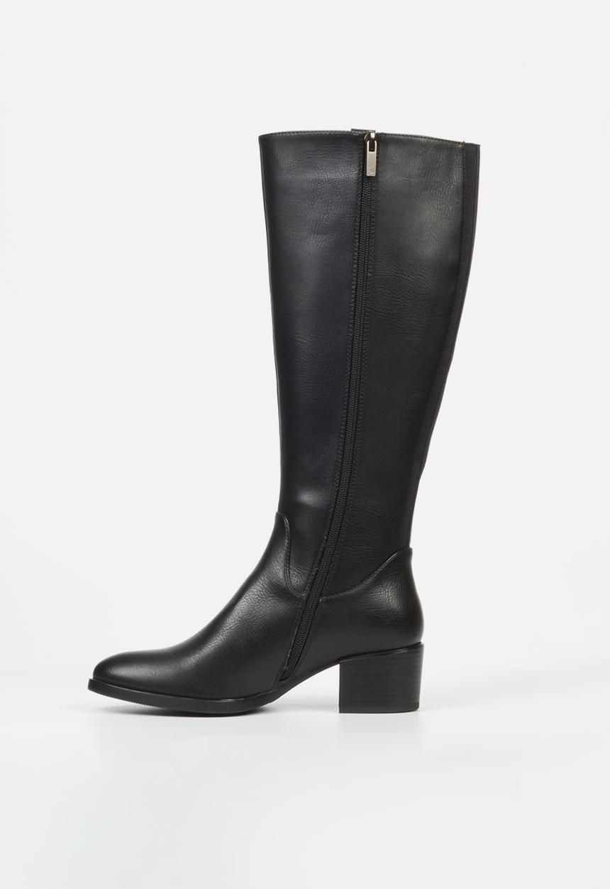 Butterfly Feet - Tacoma 1 block heel boot - black