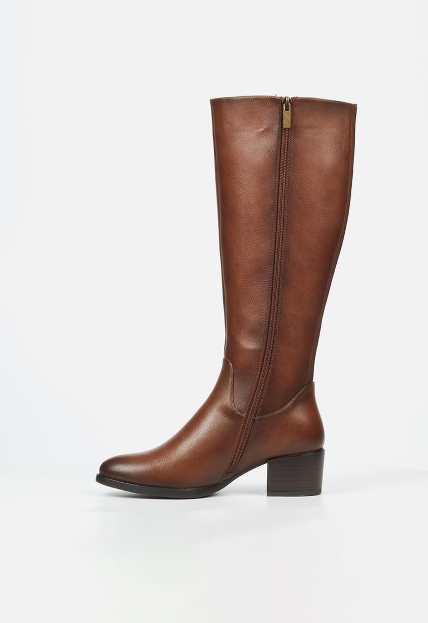 Butterfly Feet - Tacoma 1 block heel boot - brown