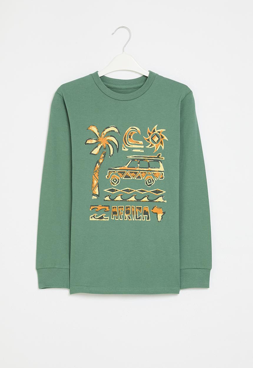 Billabong  - Boys african road trip long sleeve t-shirt - billiard
