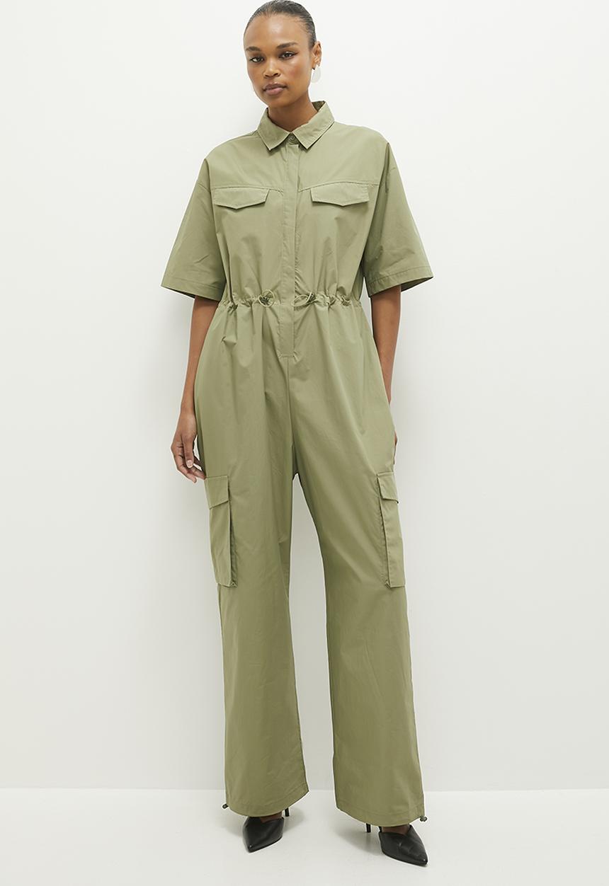 Parachute utility jumpsuit - fatigue