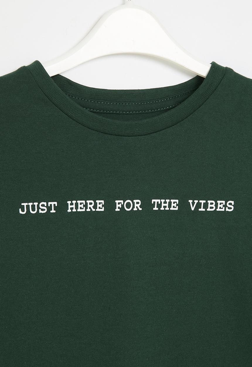 Pop Candy - Long sleeve printed tee - green