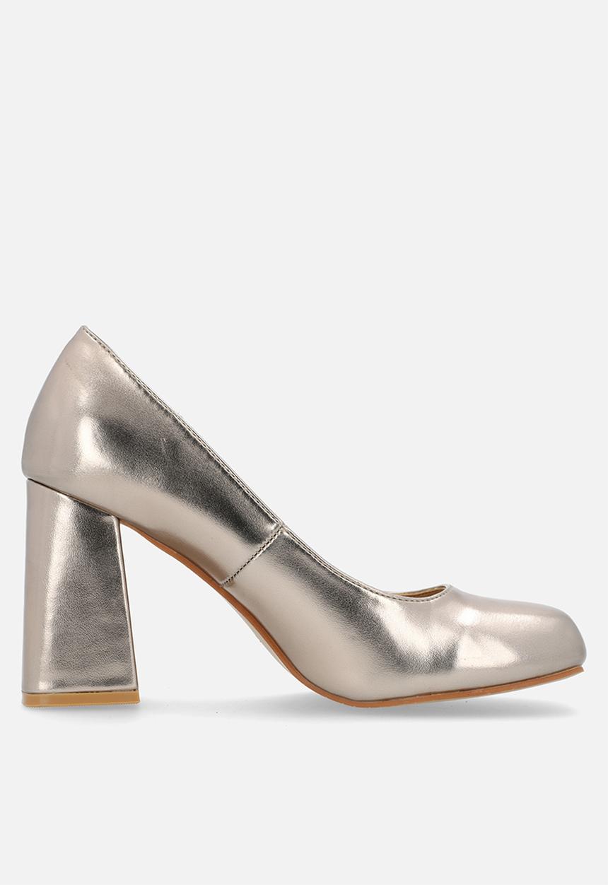 Footwork - Glerie block heel court - bronze