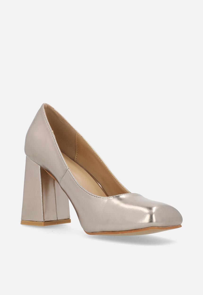 Footwork - Glerie block heel court - bronze