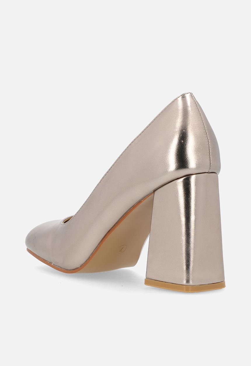 Footwork - Glerie block heel court - bronze