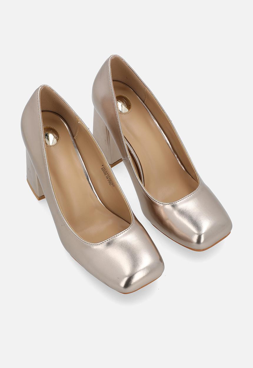Footwork - Glerie block heel court - bronze