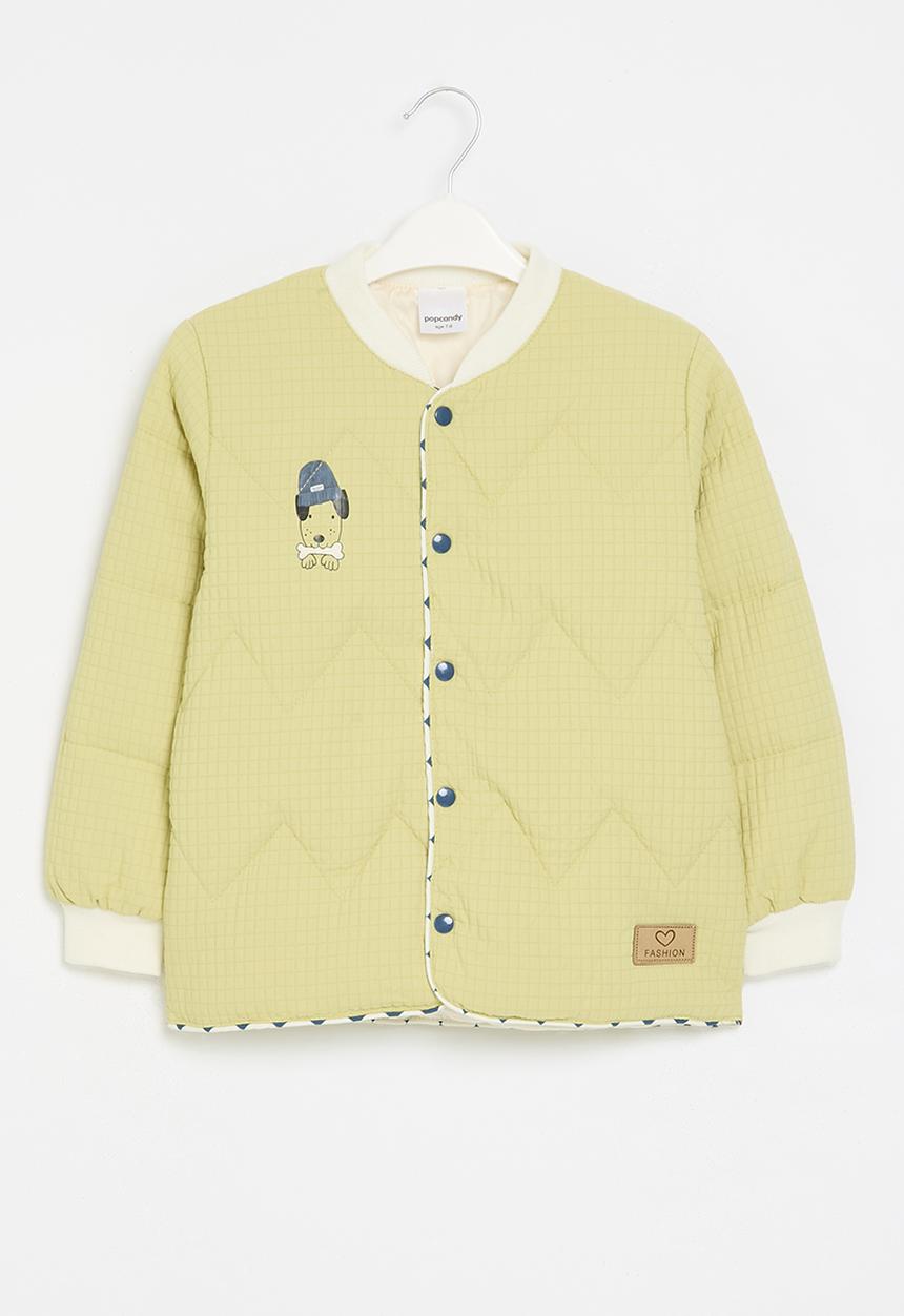 Pop Candy - Quilted bomber jacket -yellow