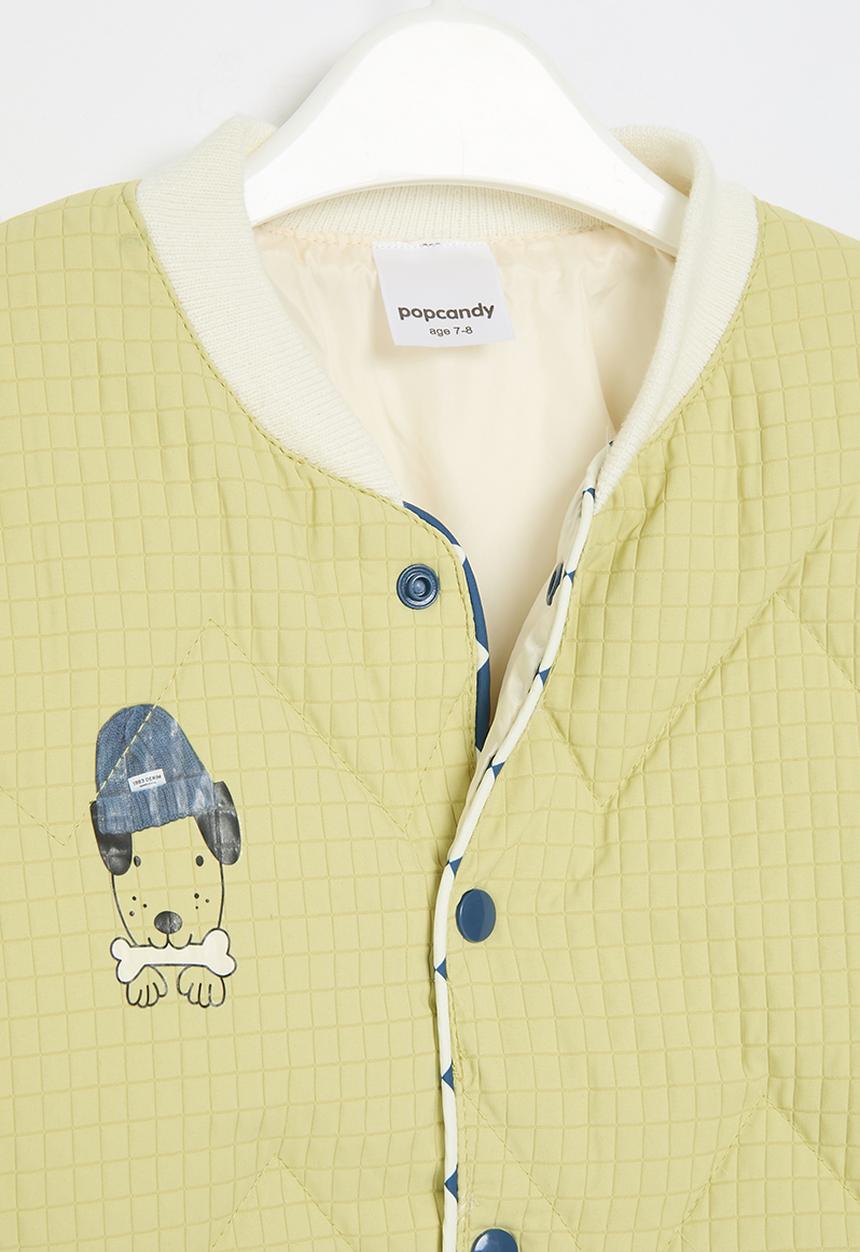 Pop Candy - Quilted bomber jacket -yellow