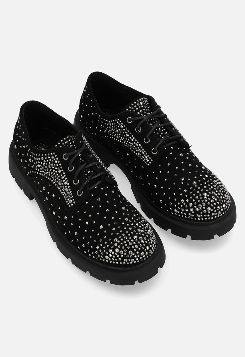 Footwork - Norea lace-up brogue - black