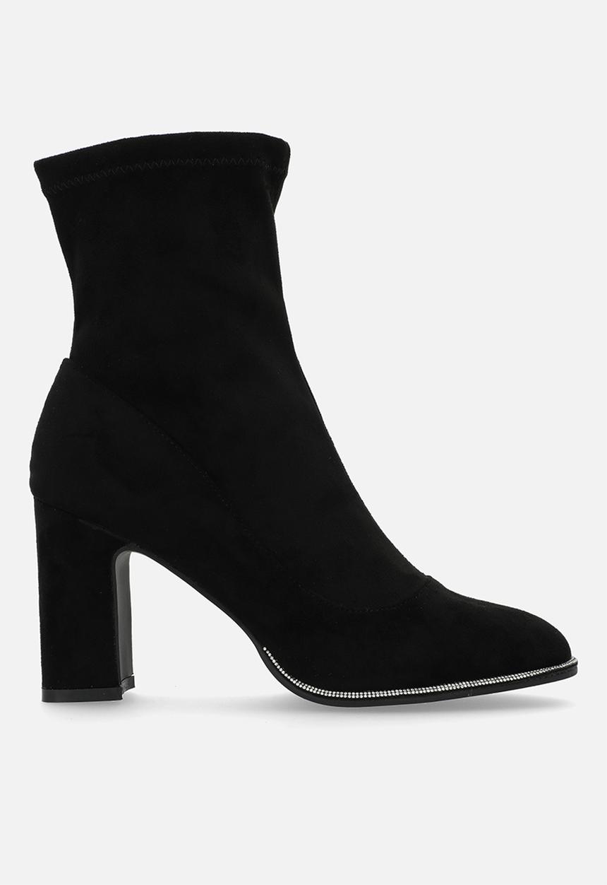 Footwork - Giggy block heel boot - black